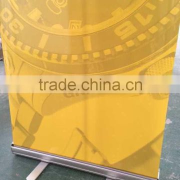 Economic roll up banner stand Aluminum roll up screen , pull up scrolling stand