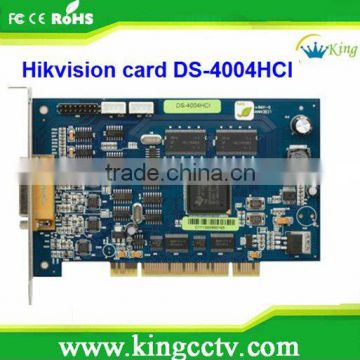 hot selling cctv dvr card ds-4004hci cctv pci dvr video capture card hikivision card