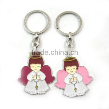 fashionable keychain,cheap keychain,Angel pendant keychain,BaShi piece keychain