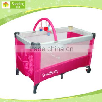 Baby Playpen red travel portable Multi-Function baby Play Yard with toys