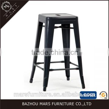 Metal modern design cheap stackable stool