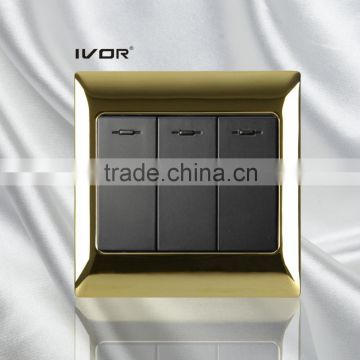 High quality 3 Gang 1 way / 2 way touch wall switch