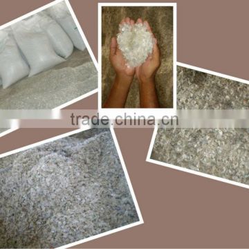 Recycled Hot washed green pet bottle Bales & pet flakes