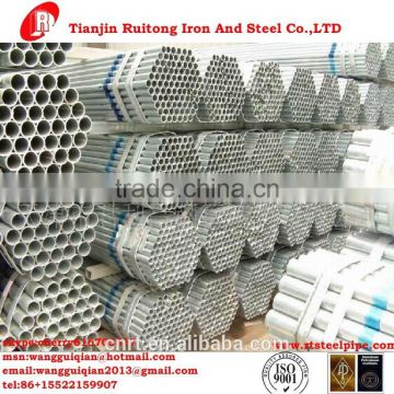 ASTM A500/ASTM A3/BS1387/ISO R65/EN10219/GB/T3091 standard hot dipped galvanized pipe
