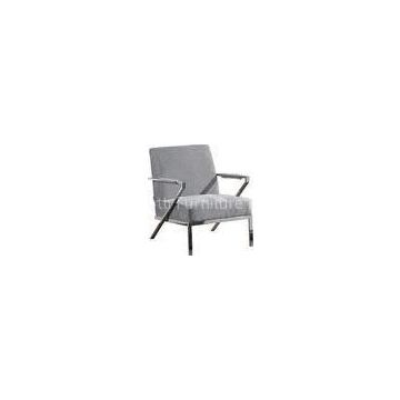 Single Upholstered Arm Chair, Contemporary Fabric Easy Chair