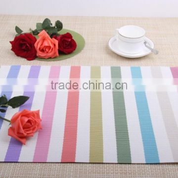 Heat resistant colorful table mat