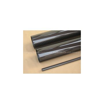 3k carbon fiber roll tubes, 3k surface carbon fiber pipe, 100mm length carbon tube