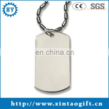 2014 hot sale customized silver dog tag factory
