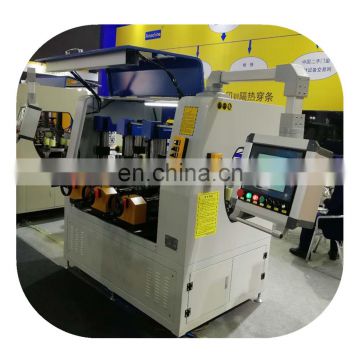 KCJ Knurling and strip feeding machine for aluminum window and door