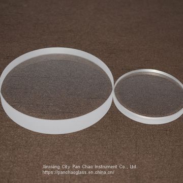 Optical Round Clear Quartz Glass Disc Quartz Slides quartz plate