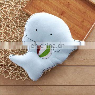 Cotton core dolphin shaped pillow,memory foam baby pillow