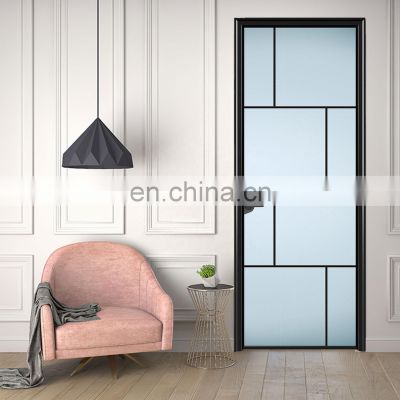 French aluminium casement door and window insulated glass for bathroom