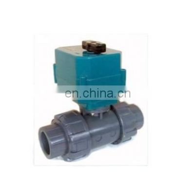 220v motorized ball valve  CTF-001 CR03 CR04 12V 24V 110V 265V UPVC two ways motorized ball valve plastic