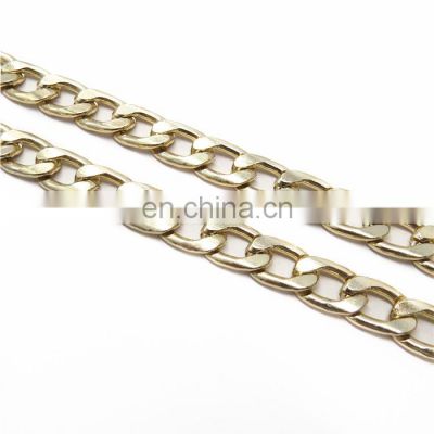High Quality Wholesale Bag accessories decorative Shoulder Strap Gold Plated Metal Bag Chain For Handbag