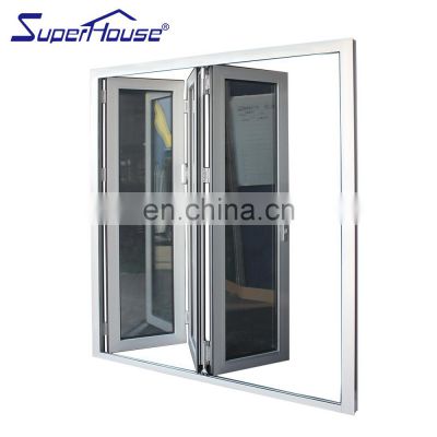Superhouse Used Commercial Glass DoorAS2047 Standard  Patio Bi-fold Aluminum Glass Exterior  Doors