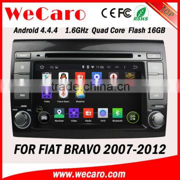 Wecaro Android 4.4.4 Touch Screen navigation system for fiat bravo 2 din 7 inch car dvd player 2007 2008 2009 2010 2011 2012