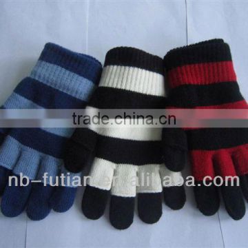 girls 2pc striped glove set