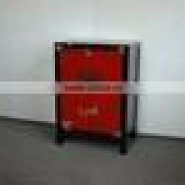Chinese style antique furniture red and black cabinet