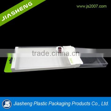 Cheap clear disposable square phone packaging boxes with customized material,PET,PP,PS