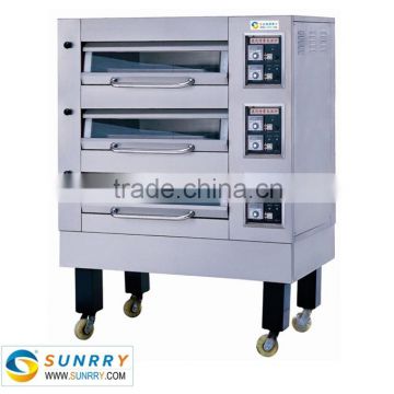 2015 New high efficiency stainless steel 3 deck bakery french bread oven could make of 110v electric stove oven for sale