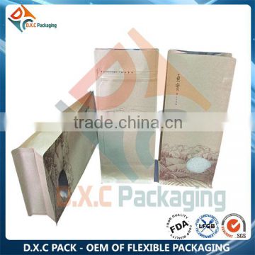 Heat Seal Kraft Paper Surface Metallic Lined Box Pouch                        
                                                Quality Choice