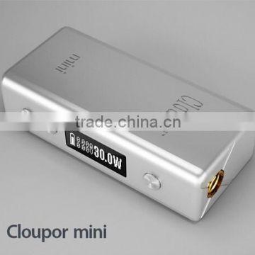 New product cloupor mini 30w box mod mini 30 watt mod for sub-ohm tanks from china supplier