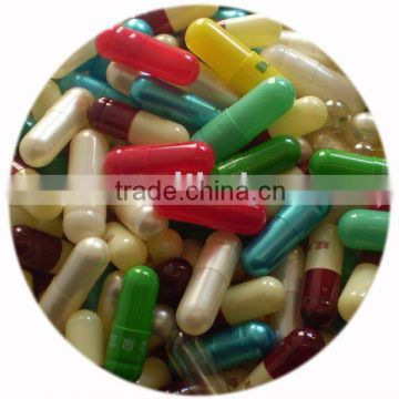 Colorful gelatin empty capsule