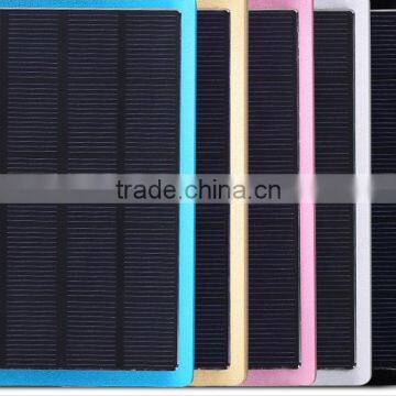 newest ultra slim solar power bank 10000mah capacity battey