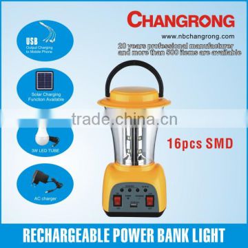 rechargeable portable home solar power lighting system for emergency and mobile charging