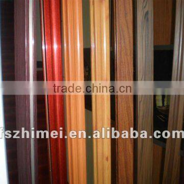 Fine wood grain color aluminum profile for windows