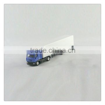 New diecast truck model,metal scale truck toy,1:87 model truck and trailer