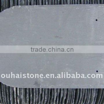 Popular U shape black color slate stone tiles raw material roofs and roof coverings
