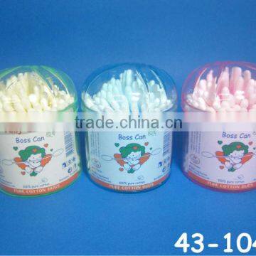 Cotton Bud 100 Pcs Hard Can Shell PS Can