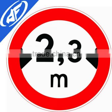 Reflective adhesive Width limit Road sign
