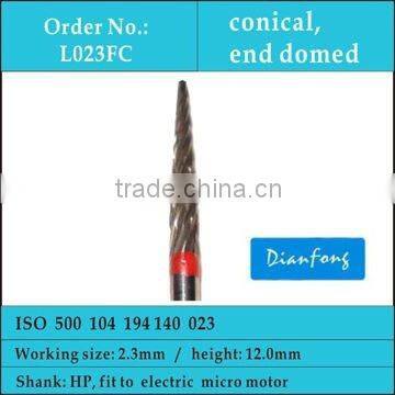 HP conical shape fine cross cut tungsten carbide tools