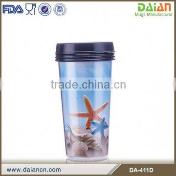 ECO Friendly Plastic Insulated Double Walled Coffee Mugs