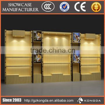 MDF finished shoe store display racks cabinet