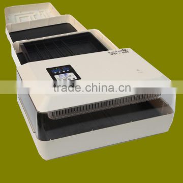 Hongtai CE supporting 60 chicken eggs family use white color double power fully automatic mini incubator
