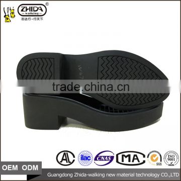 Female rubber Outsole for Lady high heels casual shoe wedge sole