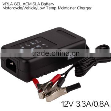 13.8V 3.3A MCU controlled top quality best price electric toy AGM VRLA battery charger