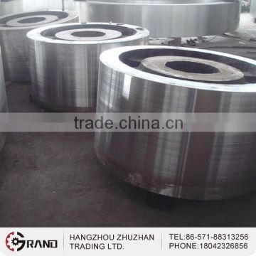 Large steel casting cylindrical roller bearing for rotary kiln nu19/500