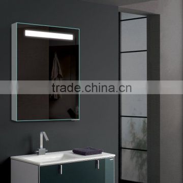 White Gloss Mirror Cabinet with led lighted for bathroom