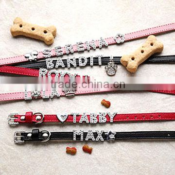 2014 DIY personalized Leather dog collar, pet collar for all kind of dogs