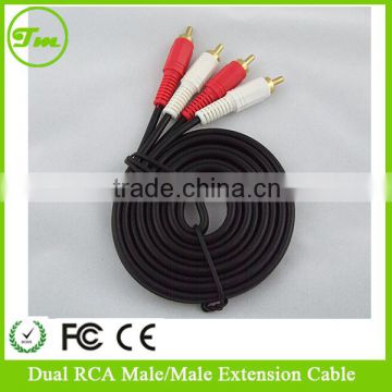 100FT 2 RCA to 2 RCA Dual Male Stereo Audio Patch Cables for TV DVD Receiver