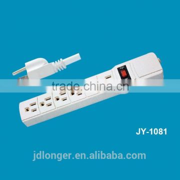 6/7 way American Socket Cheap and good quality UL approval power strip china socket 10a 110v