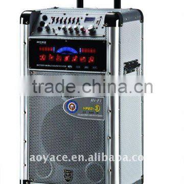 rechargeable amplifier speaker with trolley