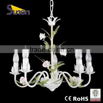 SD1076/5 countryside style wrought iron decorative light /romatic chandelier/cheap chandelier