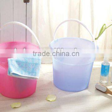 warehouse 11L colorful water round plastic bucket
