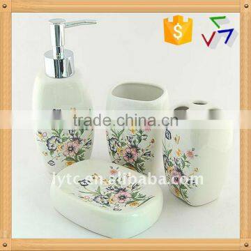 4 pcs ceramic bath accessory