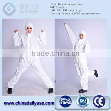 disposable microporous coverall,overol desechable,disposable coverall for safety use with high quality
